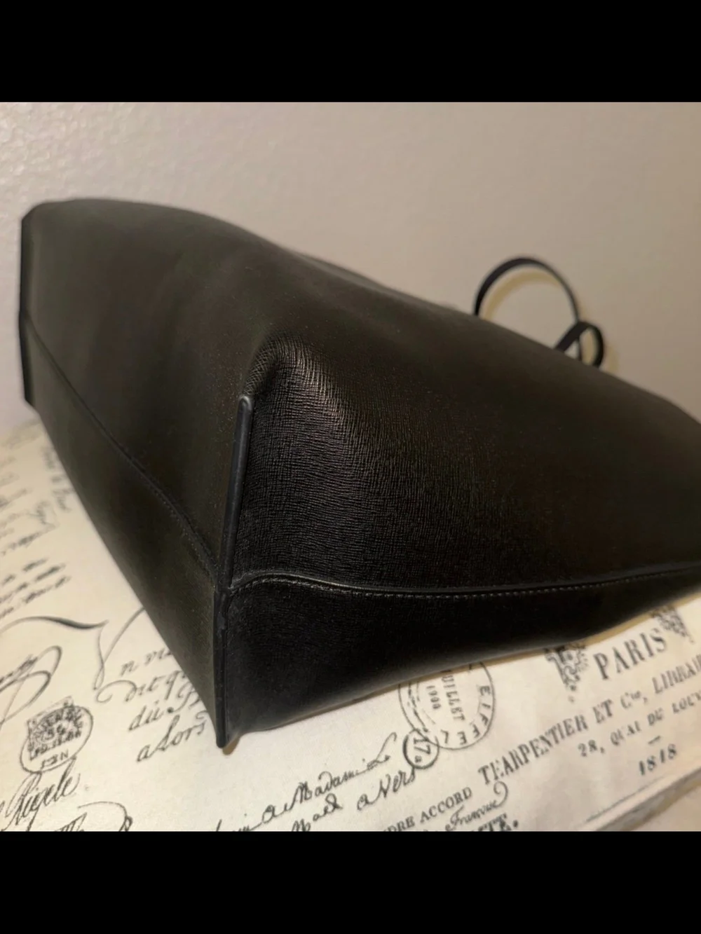 Versace Black Medusa Leather Tote Bag
